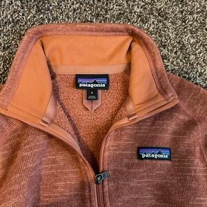 Patagonia Burnt Orange Fleece-Lined Jacket